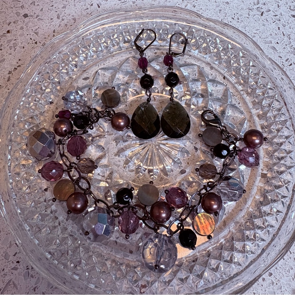 Elegant Multi-Color Beaded Jewelry Set